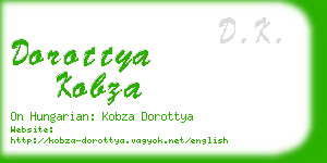 dorottya kobza business card